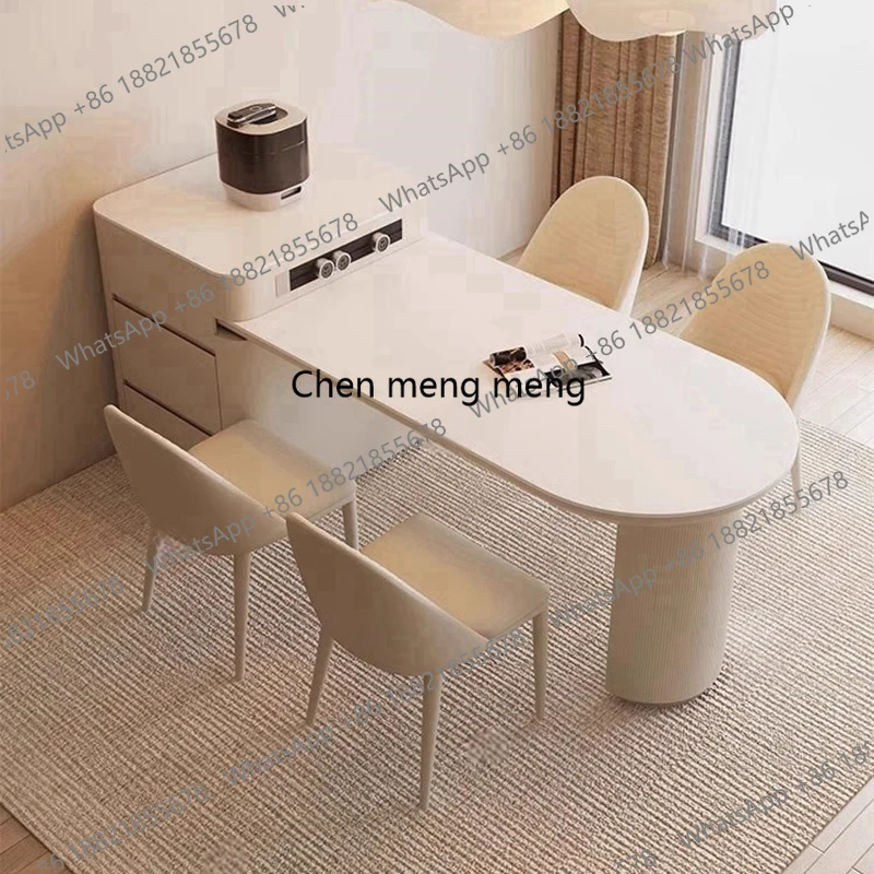 

Роскошный раздвижной обеденный стол в скандинавском стиле для столовой, кабинета, ресторана, конференц-зала, приемной