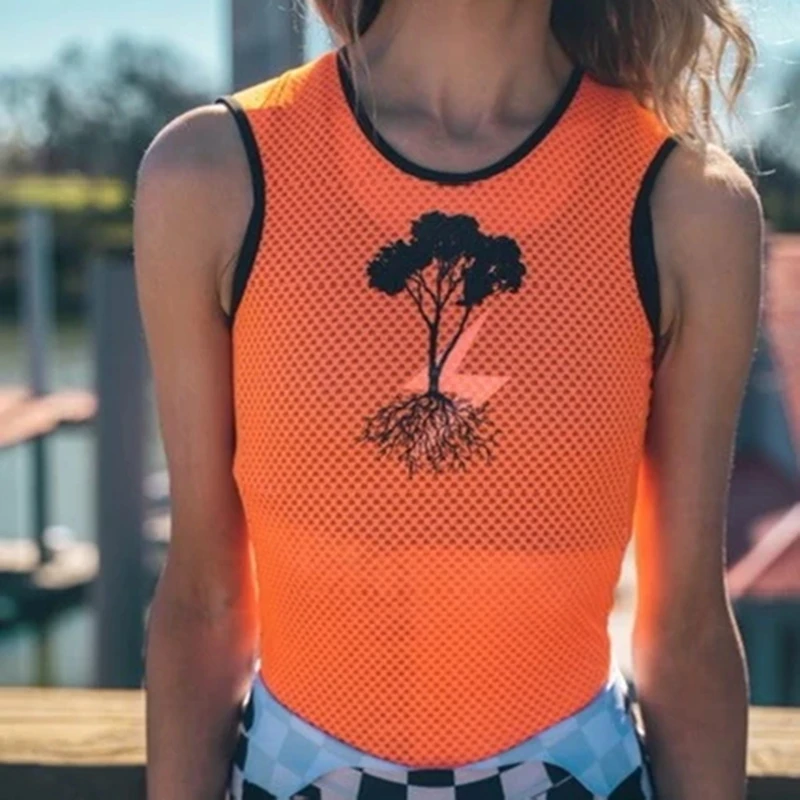 love the pain pineapple bottoming shirt cycling running vest outdoor sports top Women's jersey breathable perspiration mtb