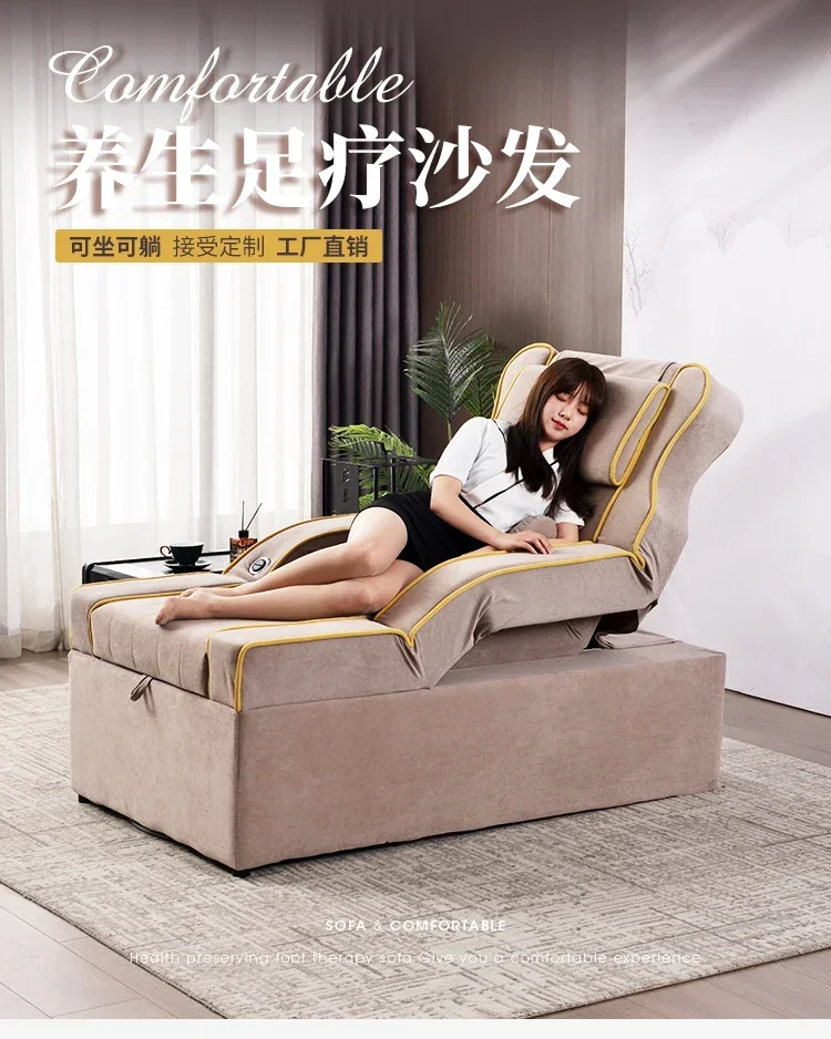 

newEar Cleaning Bed Foot Bath Sofa Integrated Bed Massage Couch Electric Chair Bath Center Health Club