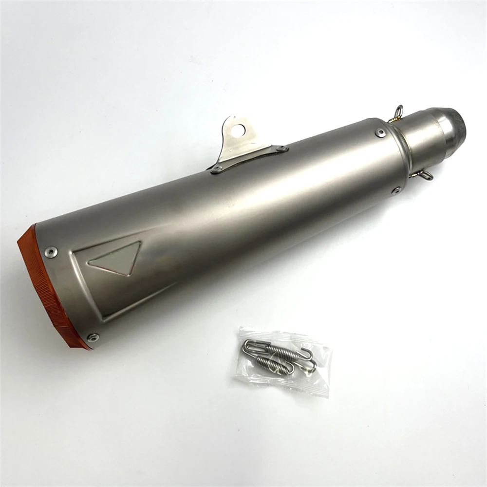 Titanium Alloy Stainless steel Universal Motorcycle Exhaust Tail Pipe Muffler Straight For CBR500R NSS350 FORZA750 XMAX GSX8R R3