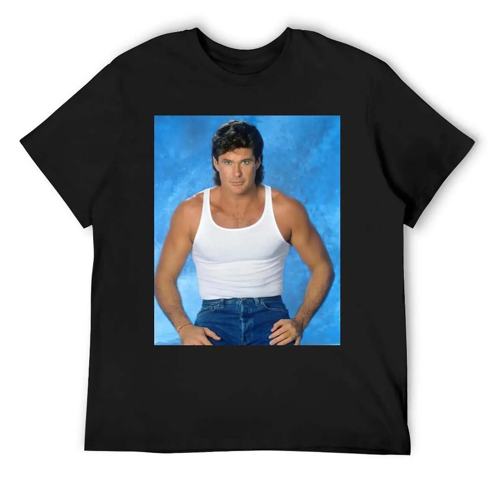 david hasselhoff handsome T-Shirt Aesthetic clothing anime t shirts black t-shirts for men