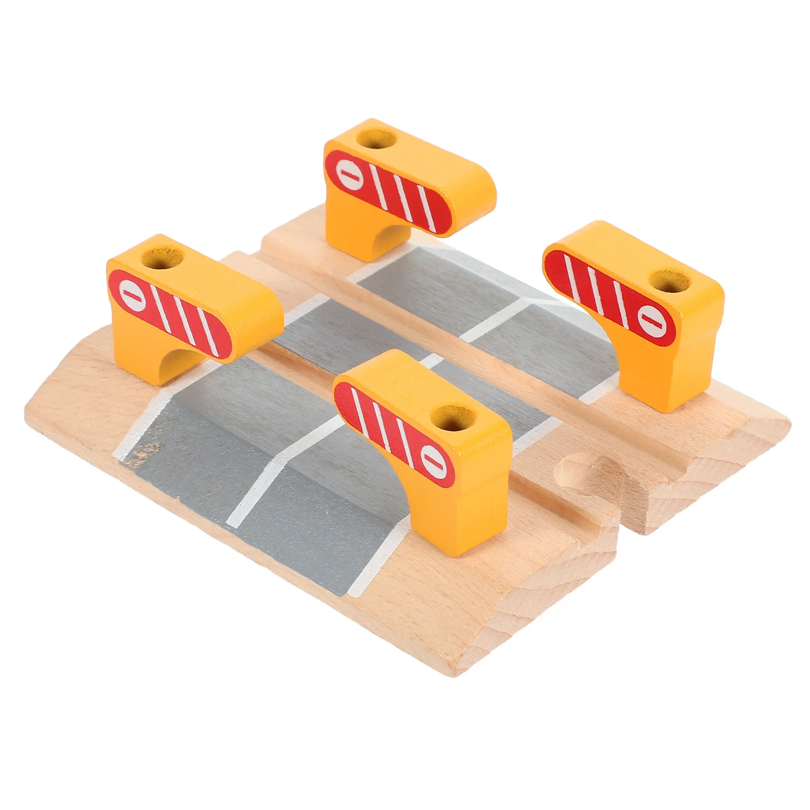 

Деревянный барьер для железнодорожной дороги, гладкий, полированный, для самостоятельной сборки, развивающая игрушка, тонкая работа, рельсы
