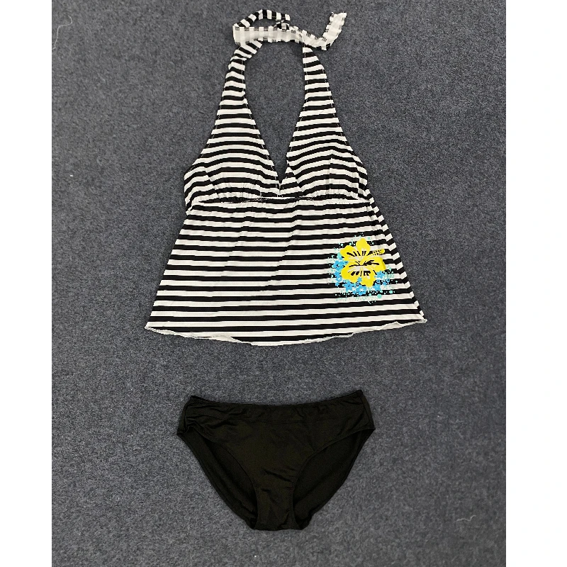 

New sexy camisole striped printed camisole top Y2K women's backless slim fitting triangle lingerie set launched in the summer of