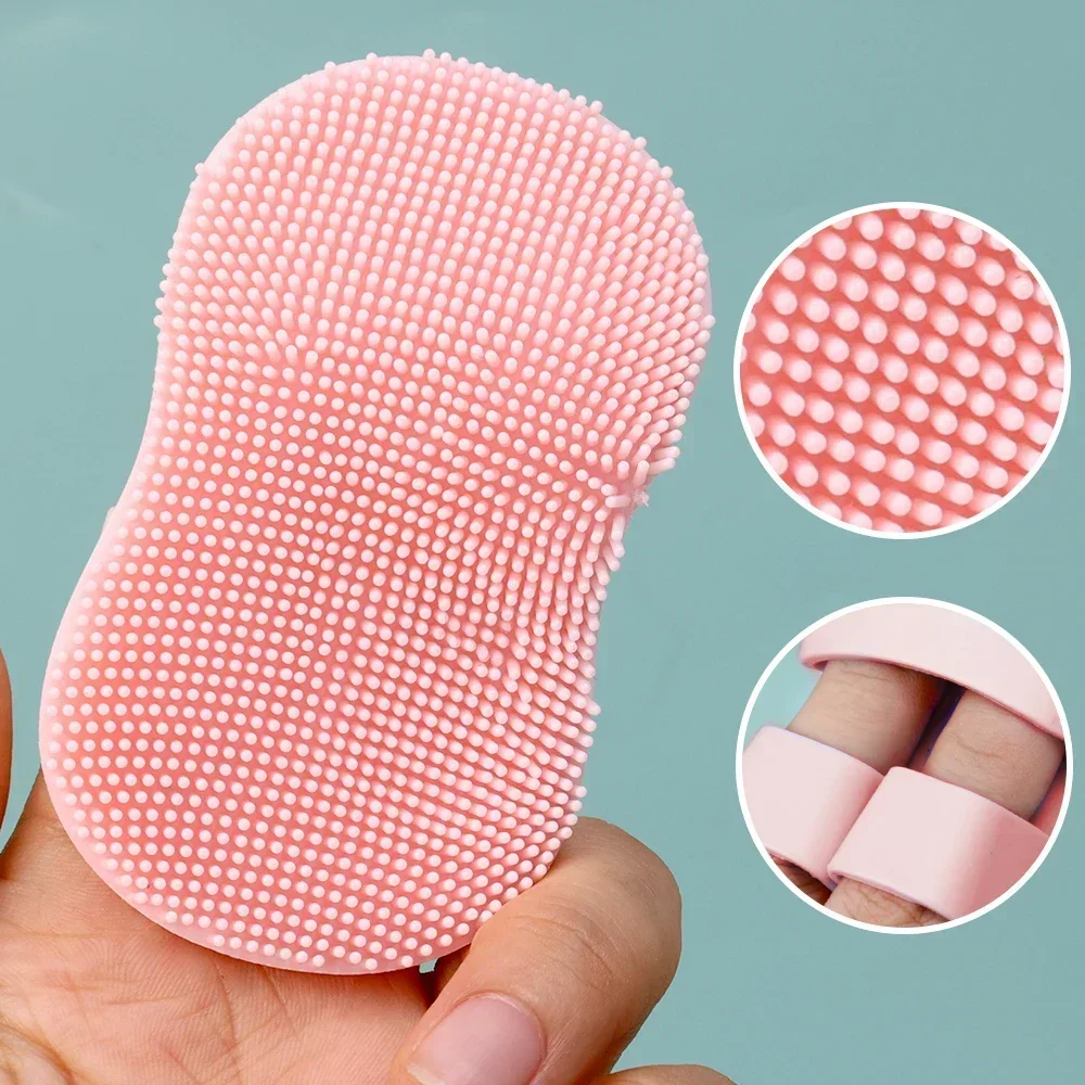 Silicone Face Scrubber for Men and Women Facial Cleansing Brush Silicone Face Wash Brush Manual Cleansing Skin Care Face Brushes