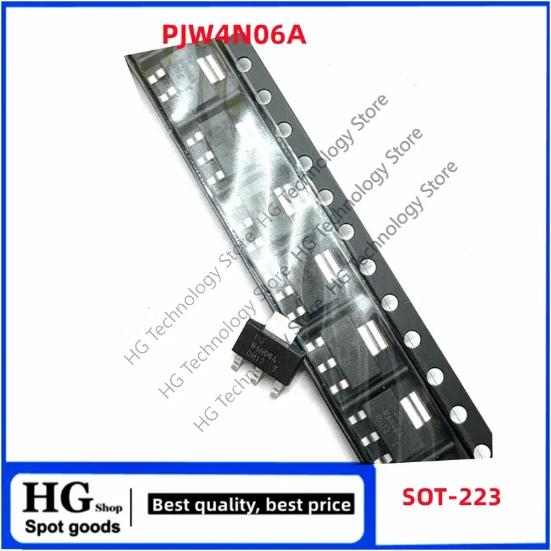 10 PCS-50 Pçs/lote Original novo PJW4N06A PJW4N06A-AU SOT-223 tubo de efeito de campo melhor qualidade