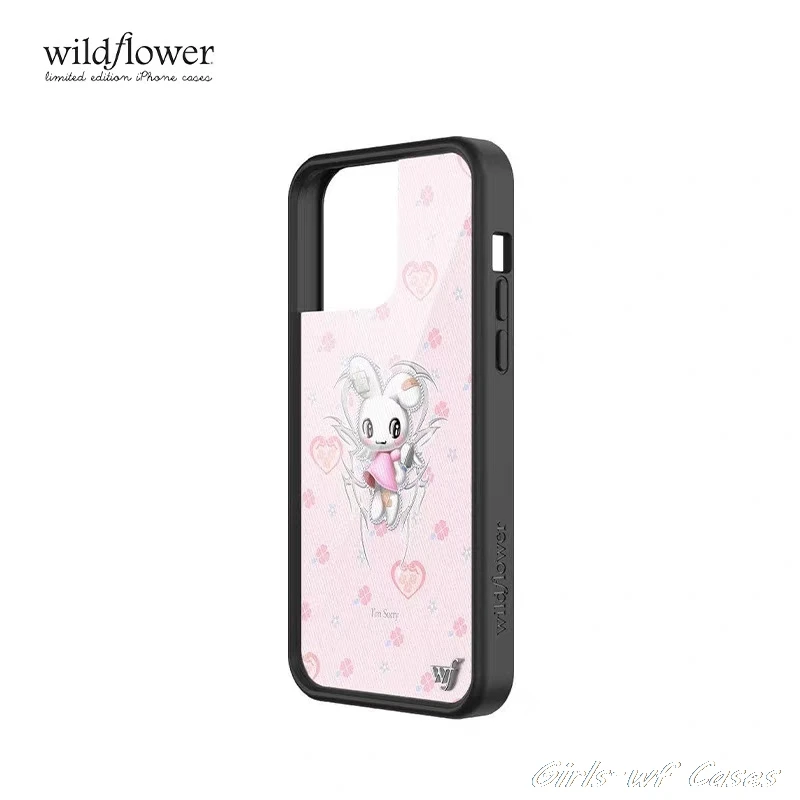 حافظة لهاتف آيفون 12 13 14 15 16 17 Pro Max Plus 16Pro Air wf غطاء أرنب وردي لطيف #2