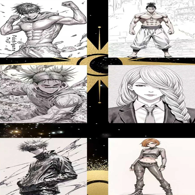 الجملة Jujutsu Kaisen A6 بطاقات فلاش مجموعة الداعم مربع الرسمية أنيمي تجارة لعبة جمع النمط الياباني هدية