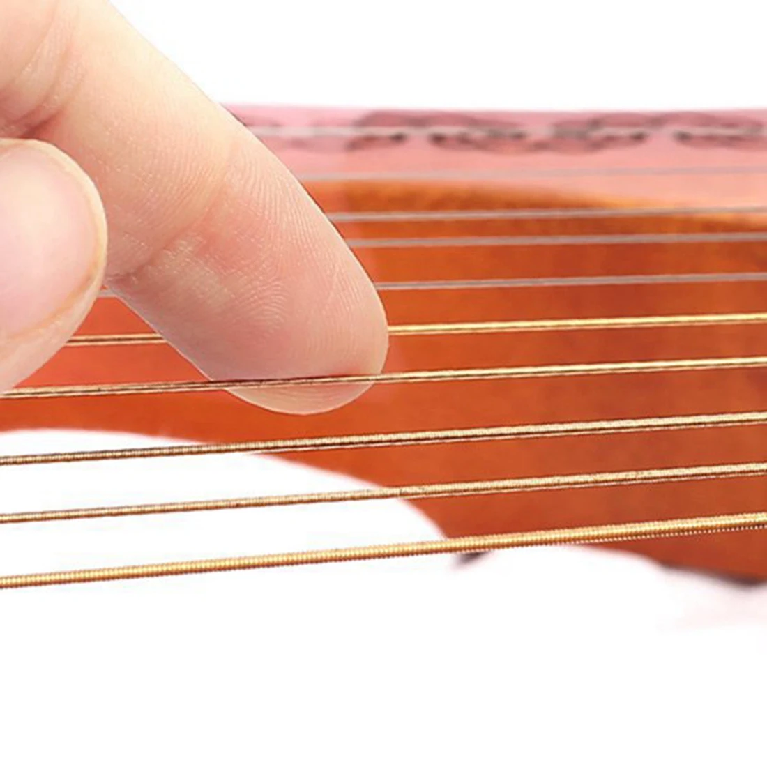 A79E-10Pcs ضبط دبوس المسامير و10 قطعة المسامير ، مع مفتاح ضبط على شكل حرف L ، 10 سلسلة Laiyaqin لأداة سلسلة القيثارة القيثارة