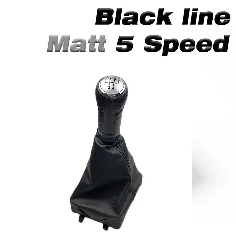 5 سرعات والعتاد التحول المقبض لفولكس واجن بولو تصفيف السيارة دليل رافعة الجراب الجلود واقي أحذية بلاستيك استبدال #2