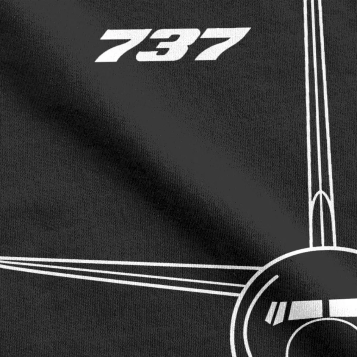 B737 Aircraft T-Shirts for Men Women Boeing 737 Funny 100% Cotton Tees O Neck Short Sleeve T Shirts Gift Tops