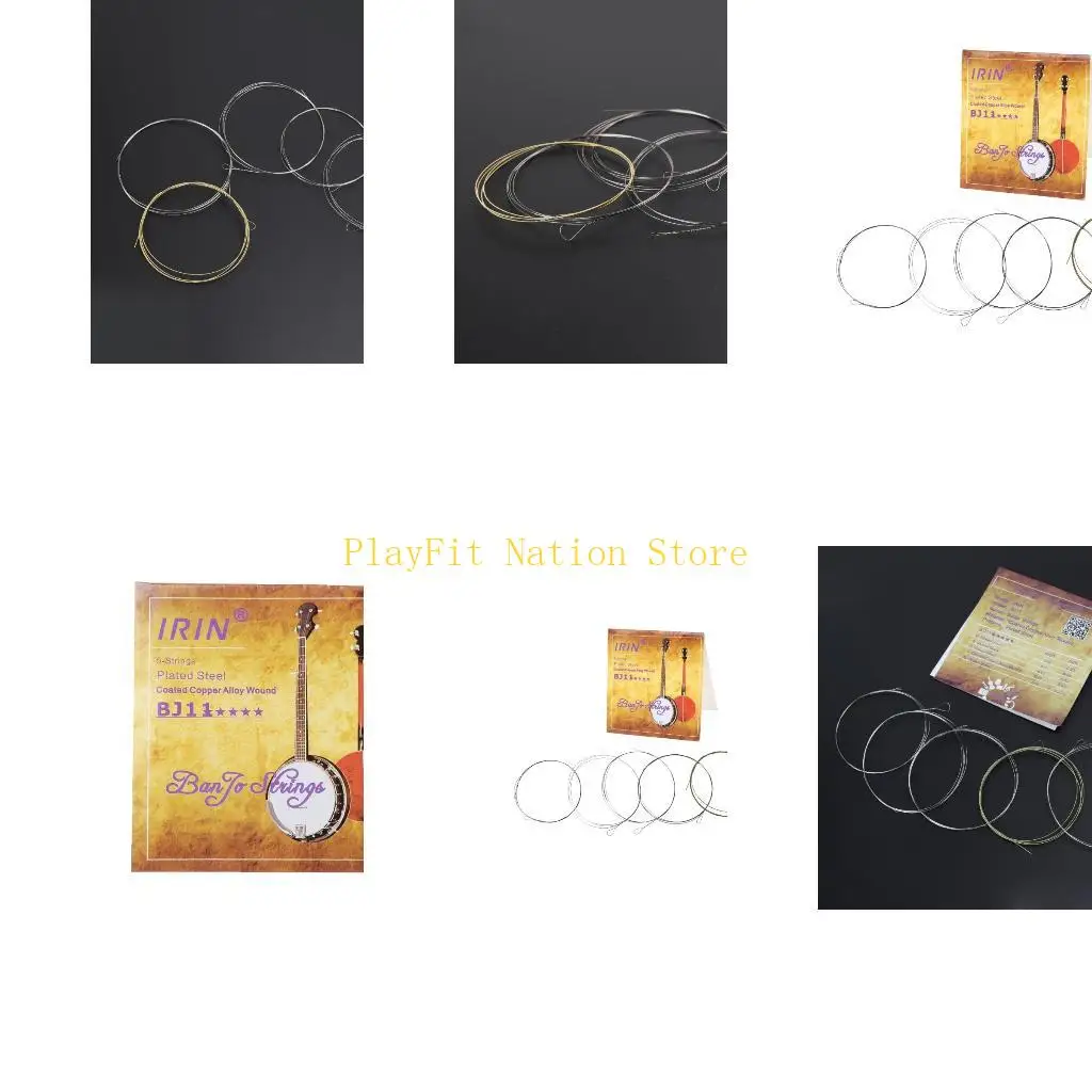 

242F Нержавеющая сталь с покрытием из медного сплава, намотанная струна, комплект аксессуаров для банджо со сладким звуком