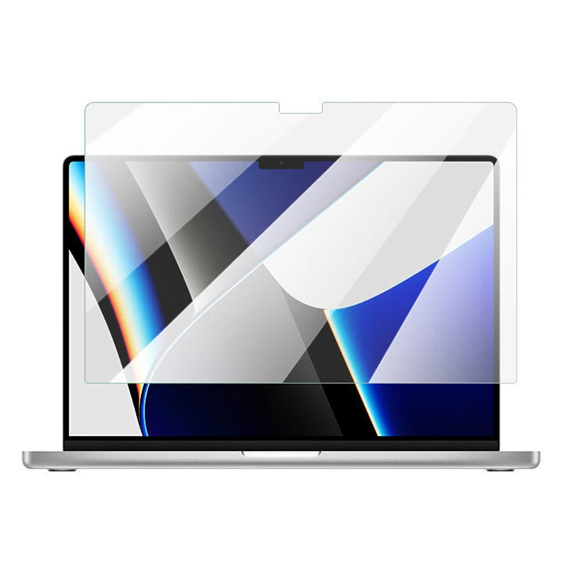 9H Tempered Glass For M1 Pro / M1 Max Chip 2021 Apple MacBook Pro 14 HD Clear Screen Protector A2442 14.2 Scratch Proof Film