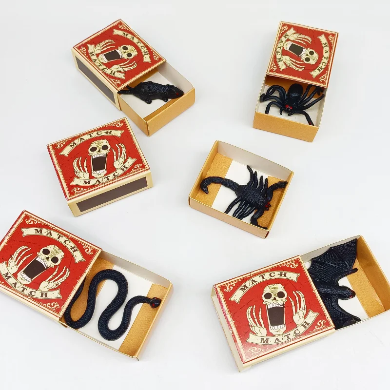 Terror Matchbox Creative Prank Funny Prank Toy Halloween April Fool's Day Props Party Game New Novelty Toys 1pcs