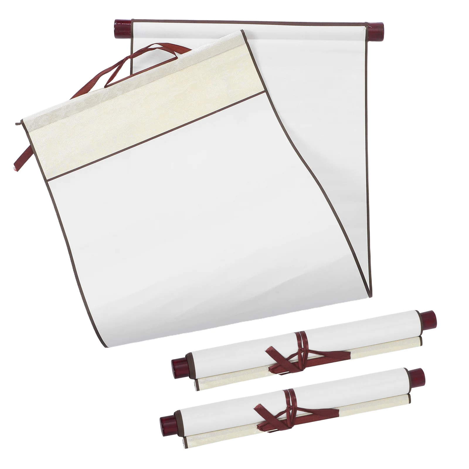 

3Pcs Blank Scroll Paper for Chinese Calligraphy Xuan Paper Painting Writing Practice Art Home Decor Display Drawing Supplies Set