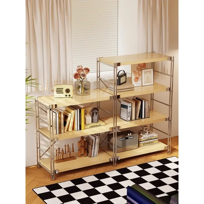 

Japanese-style shelves Kitchen microwave oven storage racks Balcony floor-to-ceiling multi-layer living room Simple finishing St