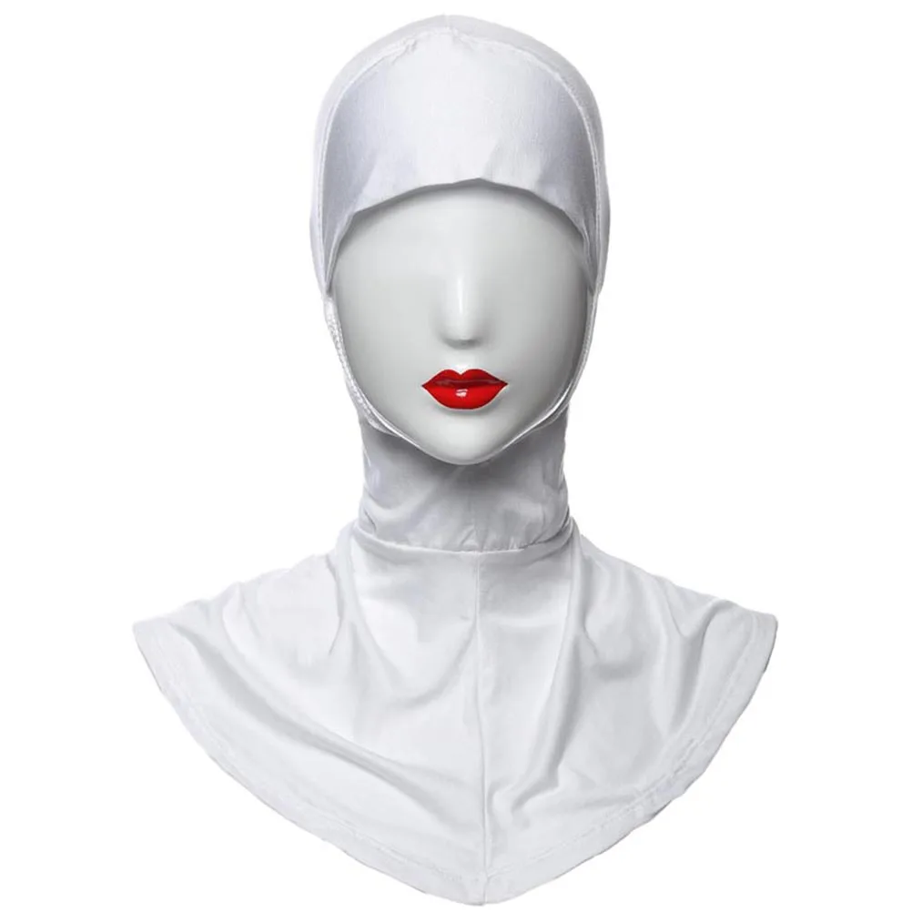 Moslim hijab cap 43x45cm, ademend, verstelbaar, modal stof, hoofddeksel voor Ramadan, zomer sjaal, wikkelbandana, binnenhijab