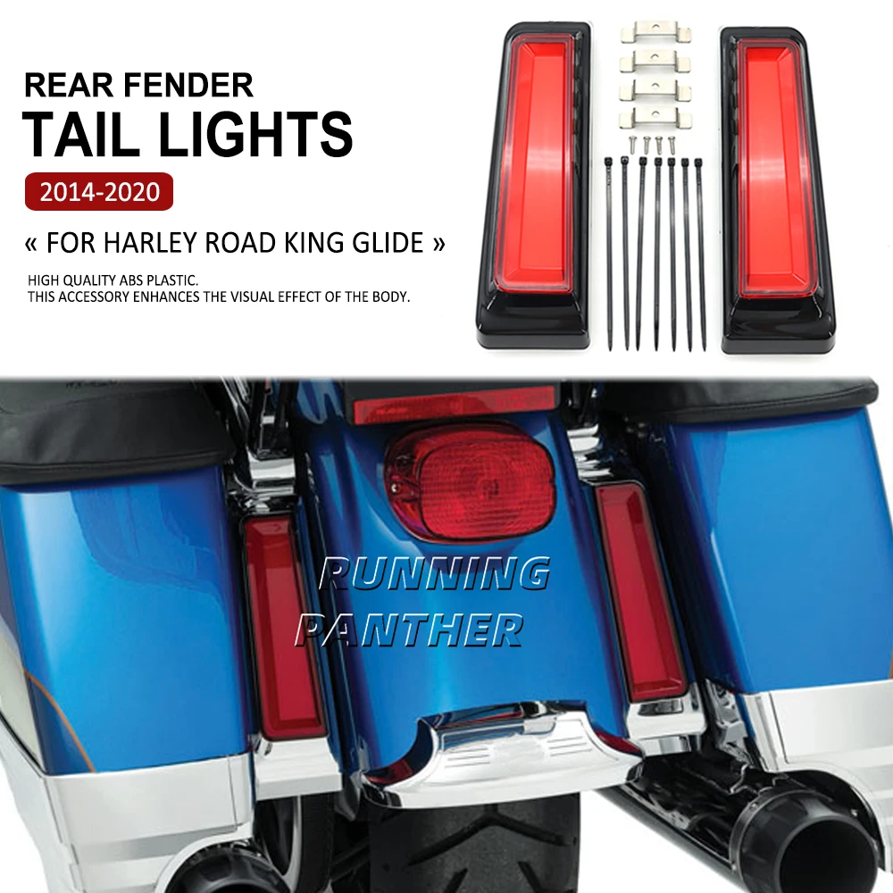 

Motorcycle Daytime Running Lighting Rear Fender LED Brake Tail Light For Harley-Davidson Road King Glide 2014-2020