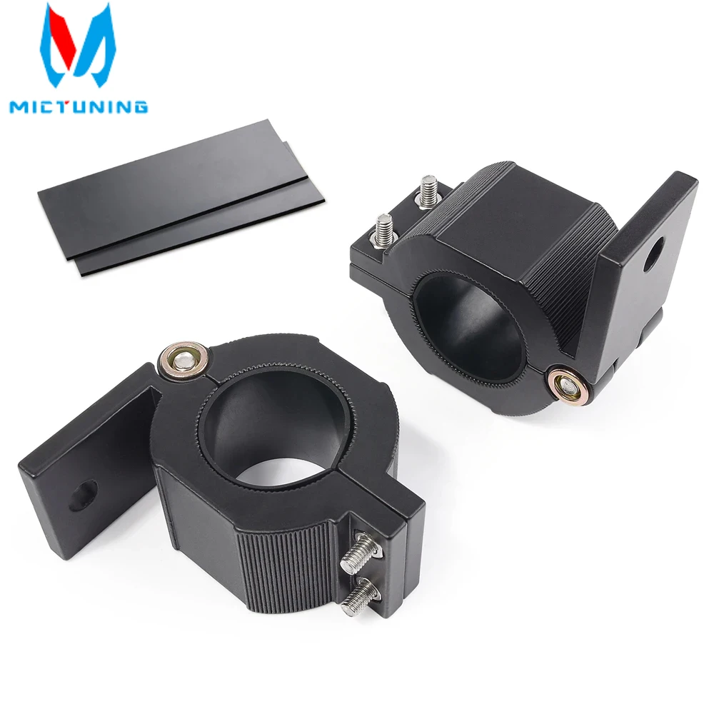 

MICTUNING Aluminium Bar Tube clamp Fit on 1.75"/1.5" Bull Roof Racks Roll Cage Holder Light Bar Mount MountingBracket Clamp Kit