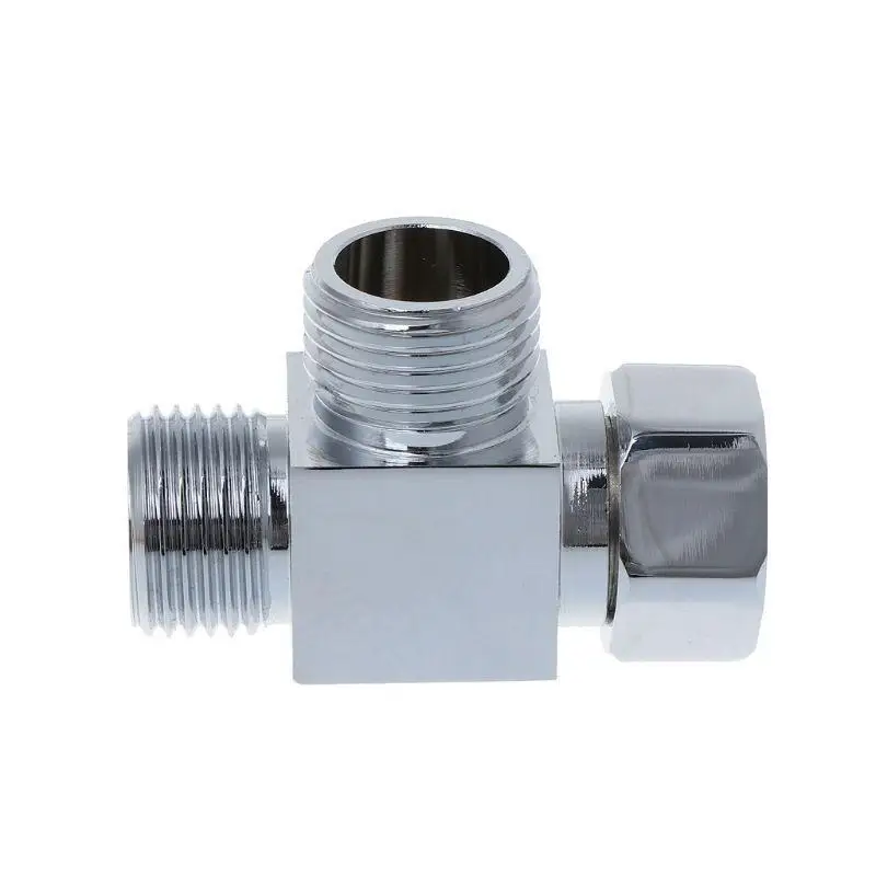 

652F 3 Way Diverter Hose Fitting Bath Connector for Angle for Valve Hose
