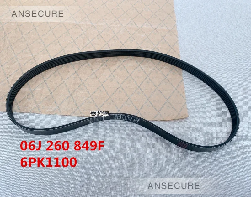 

2.0 6PK1100 Engine Alternator Belt Poly V Belt For Audi A4 A5 S5 A6 C7 Q3 Q5 VW Beetle Jetta Scirocco 06J260849F 06J 260 849 F
