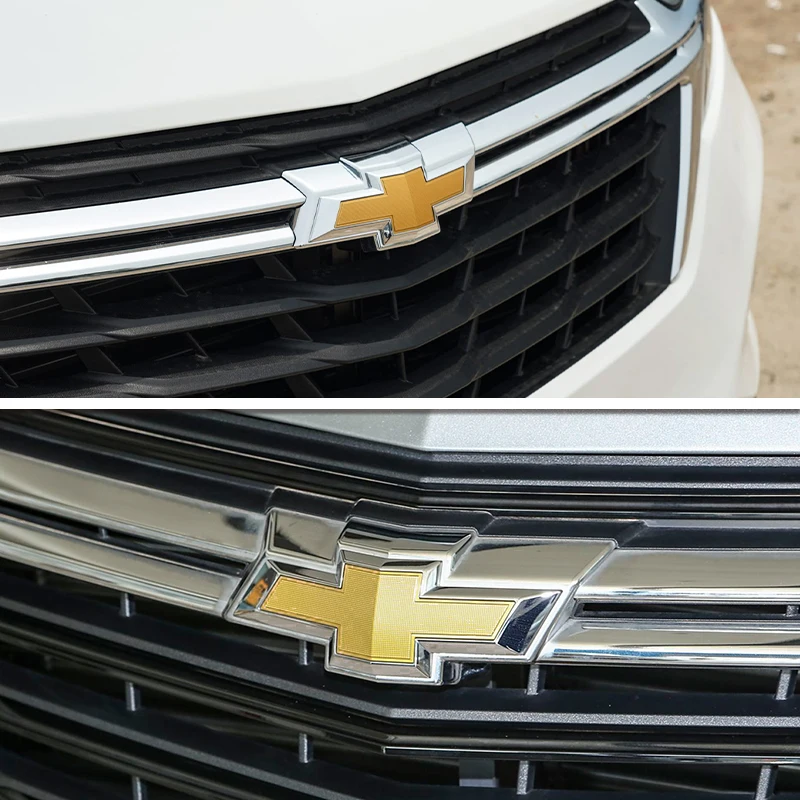 1 قطعة ABS 22.5 سنتيمتر الذهب الجبهة مصبغة شعار شعار سيارة الذيل الباب الجذع سيارة الخلفي شعار التصميم اكسسوارات لشروليه أبيكا كابتيفا