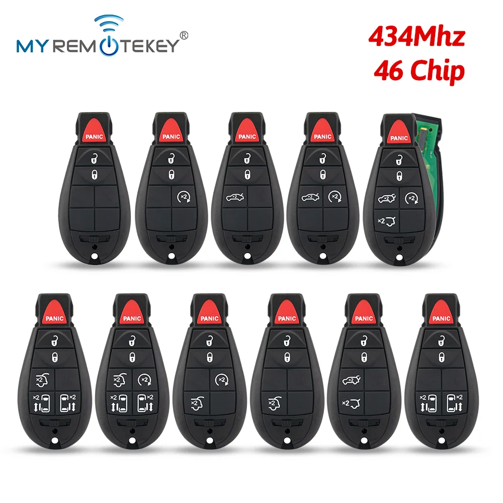 MYREMOTEKEY M3N5WY783X 267F-5WY783 434Mhz for Dodge Challenger Jeep Chrysler Car Key Fob Fobik Key 2009 2010 2011