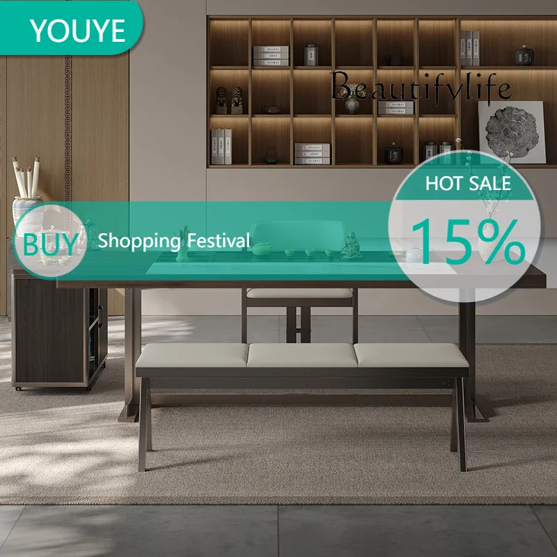 

Italian Medieval Solid Wood Tea Table Household Modern Simple Tea Table And Chairs X