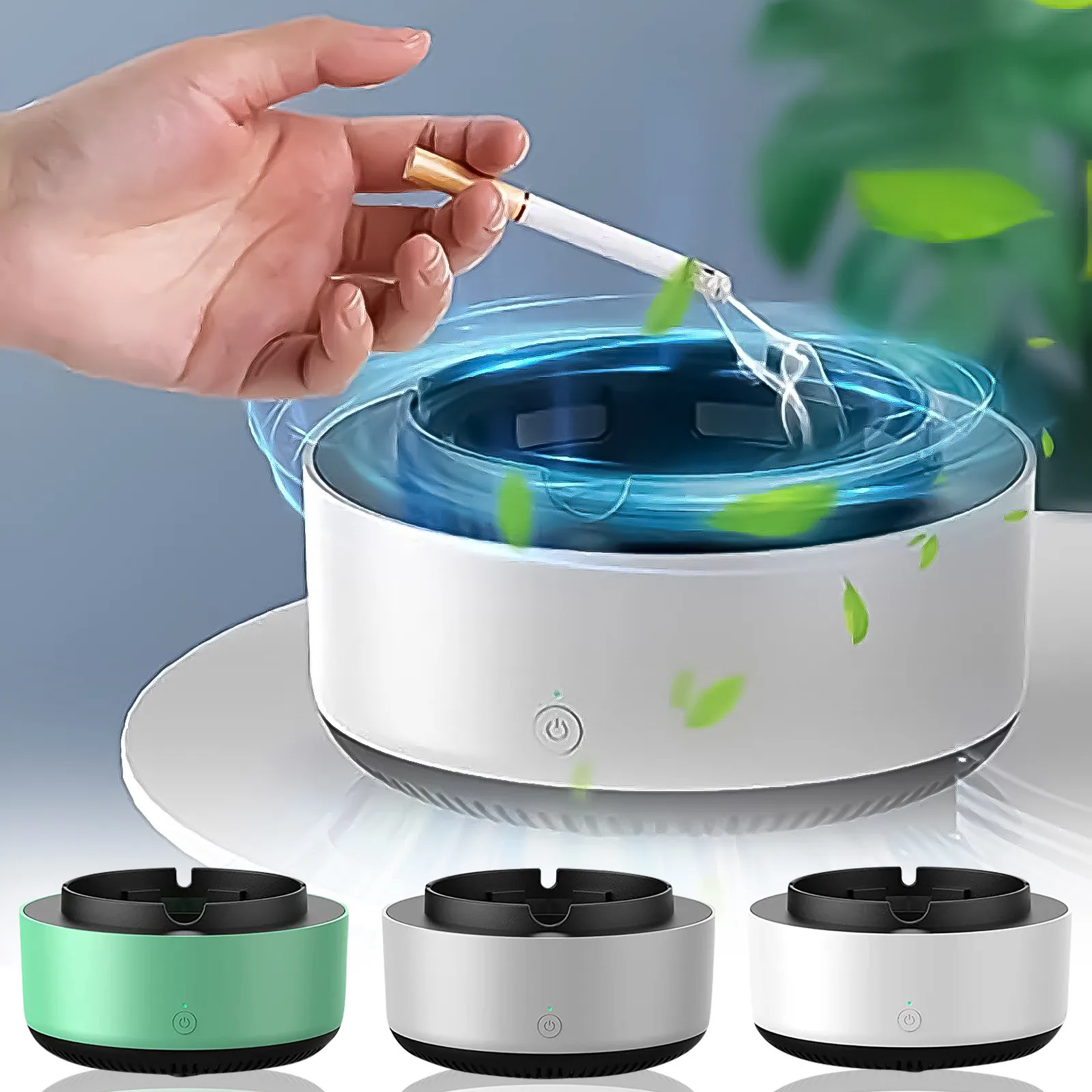 The Ashtray Air- Purifier Intelligently Removes- Secondhand Smoke-, Smokes-, Smoke-s, Smo-kes In The Living Room And Office