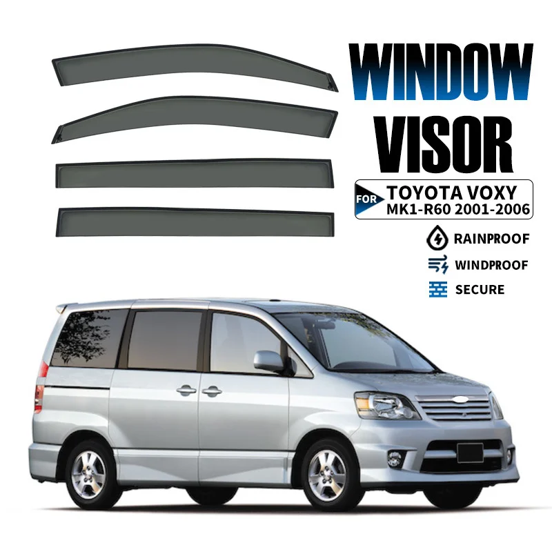 

Window Visor for TOYOTA Voxy MK1-R60 2001-2006 Wind Deflectors Rain Guards Door Visor Vent Shades Ventvisor Exterior Parts