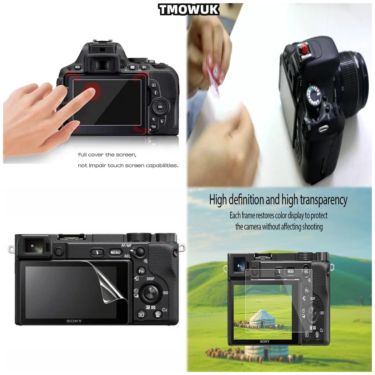 

Precision Fit Screen Film For Sony Alpha A6600 A6000 A6100 A6300 A6400 A5000 NEX-7/6/5/5N/5T/5R/3