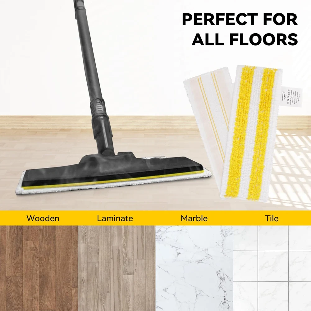 A72P Steam Mop Pads Cloth for EasyFix SC2 SC3 SC4 SC5 Steam Cleaner, Microfiber Washable Reusable Steam Mop