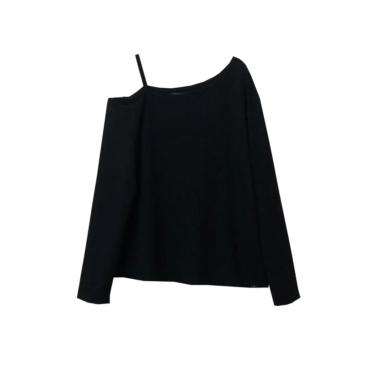 เสื้อยืดแขนยาวผู้หญิง ดีไซน์เปิดไหล่ สำหรับฤดูร้อน ป้องกันแสงแดด สีพื้น เรียบง่าย สไตล์ลำลอง แฟชั่น