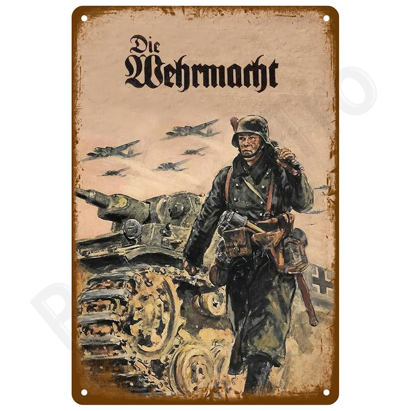 Retro Wandkunst Blechschild Innen Outdoor Ästhetisches Zimmer Vintage Home Decor Artikel Dekoration Luxus Metallschild Poster Platten Bar – Detail 11