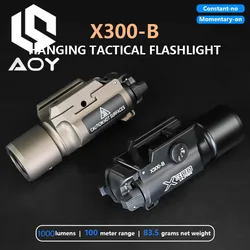 X300 LED Flashlight Tactics Metal SF X300-B X300B 1000LM Strobe Weapons Scout Light White LED For Gloc Pistol Hanging 20mm Rail