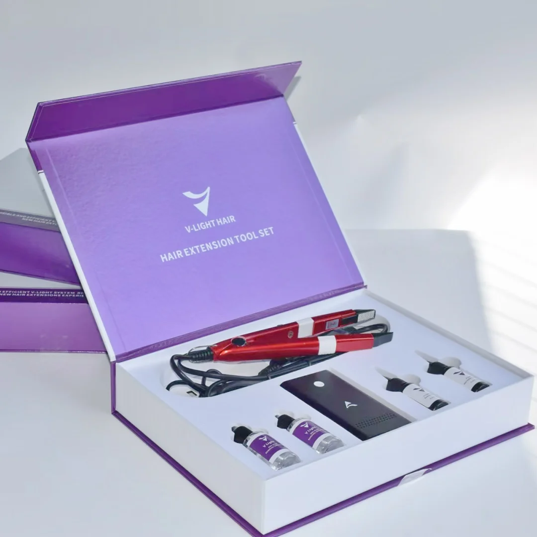 

V light Hair Extension Machine Set Kit With V light glue Original V Light Technology Tool Hair Extension Machine For Tape glue