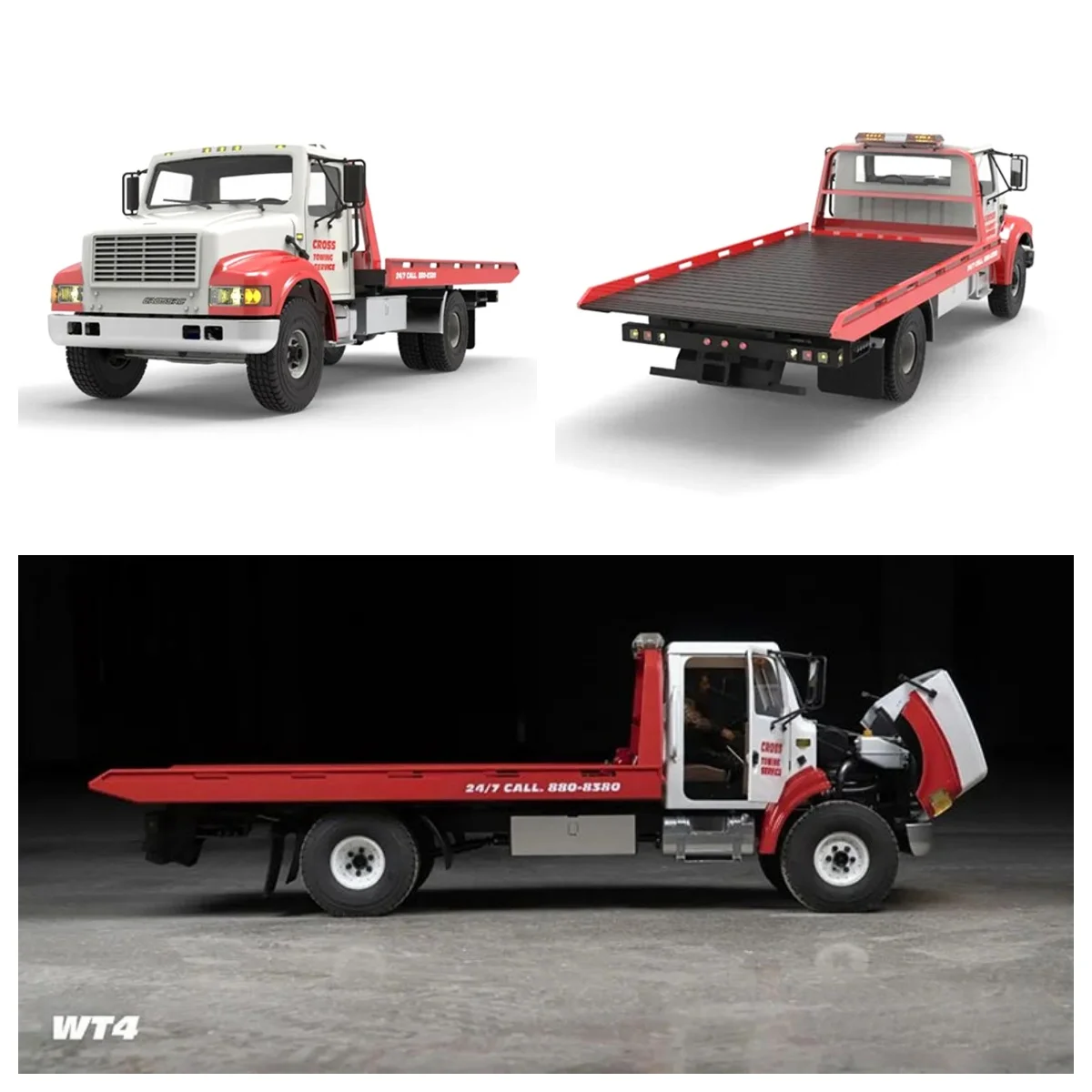 

In Sale 1/10 CROSSRC WT4 Road Rescue Wrecker Truck RC Model KIT for Vehicle Simulation Hobbyists