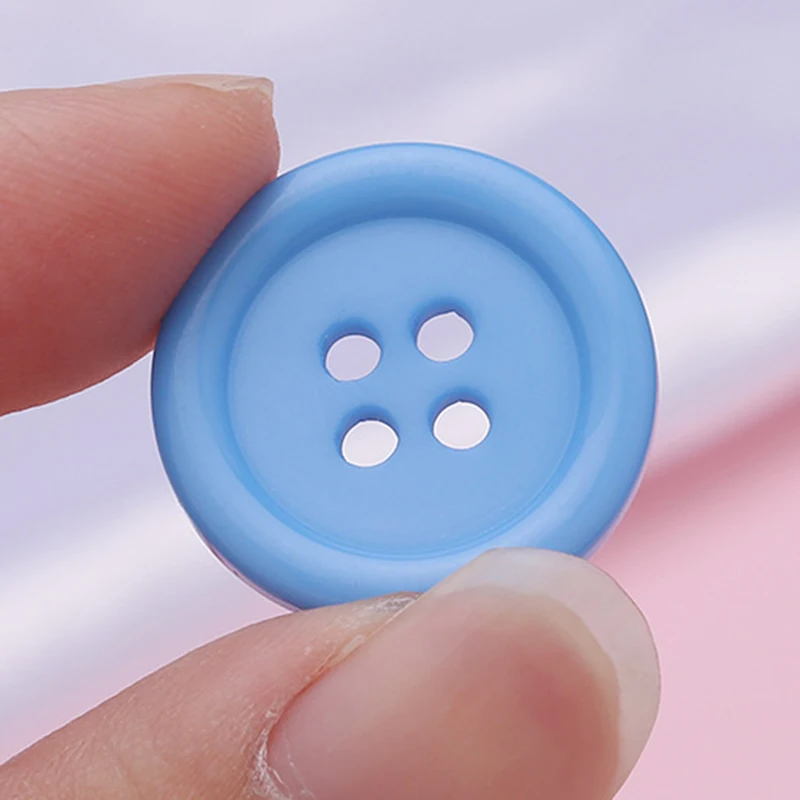 Garment Accessories 9-30mm Round Resin Button 2 Holes Craft Sewing Children\'s Clothing Sewing Buttons Coat Sweater Scrapbooking