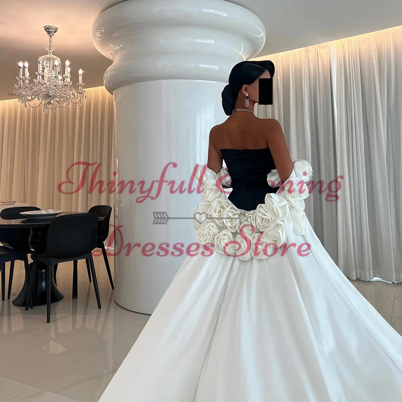 Thinyfull Sexy Mermaid Prom Evening Dresses Black Strapless Night Dress With Shawl Formal Cocktail Party Prom Gowns Plus Size