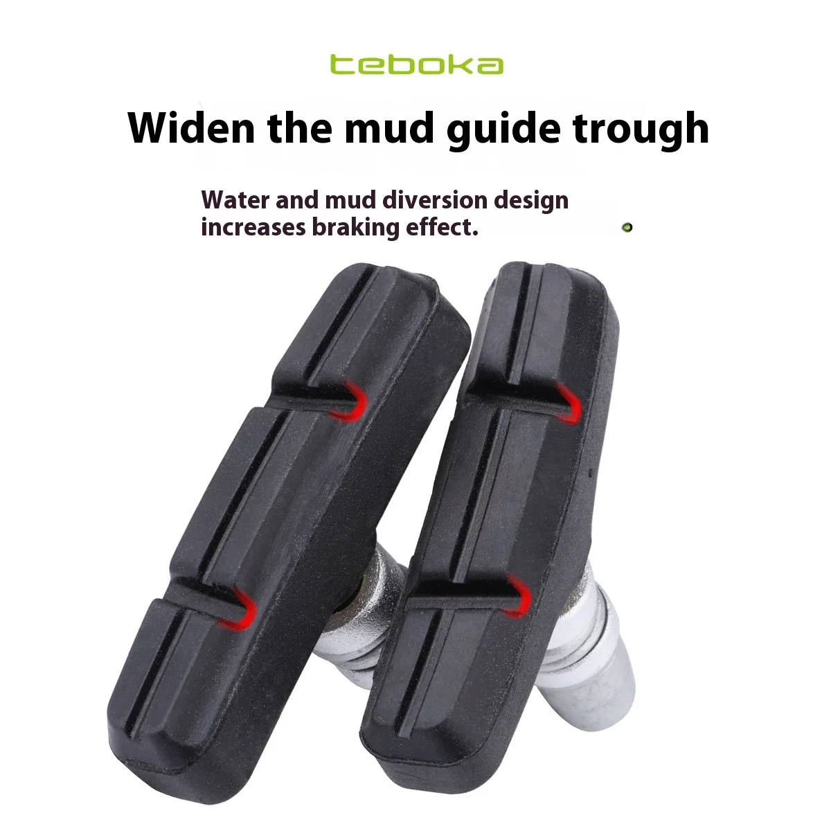 

Brake Shoes Bicycle Rubber V Brake Pads 55mm 70mm Blocks Cycling Bike Rim V Brake Holder Pad 2 Pairs