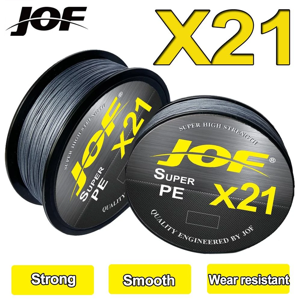 JOF 21 Stränge Geflochtene Angelschnur 300 M X21 PE Fern Multifilament PE Linie Langlebige Karpfen Angeln Werkzeug pesca Super Starke – Detail 1