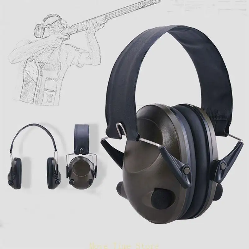 

92ME Noise Reduction Ear Muffs Hearing Ear for Protection Safety Earmuff for Shooting Mowing Construction Work Hun
