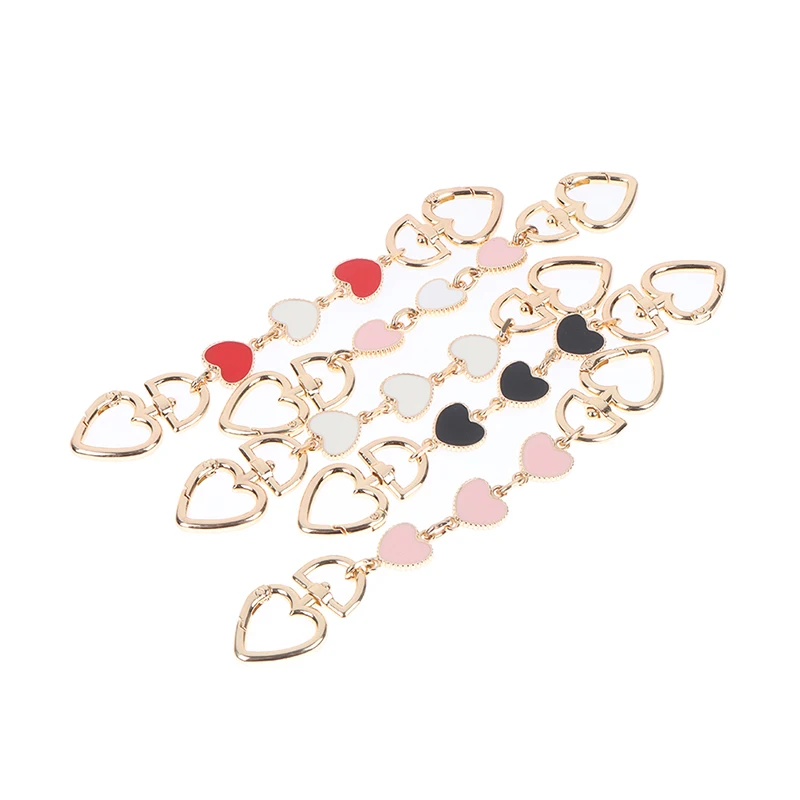 Heart Shaped Replacement Chain Strap Extender For Purse Clutch Handbag Extension