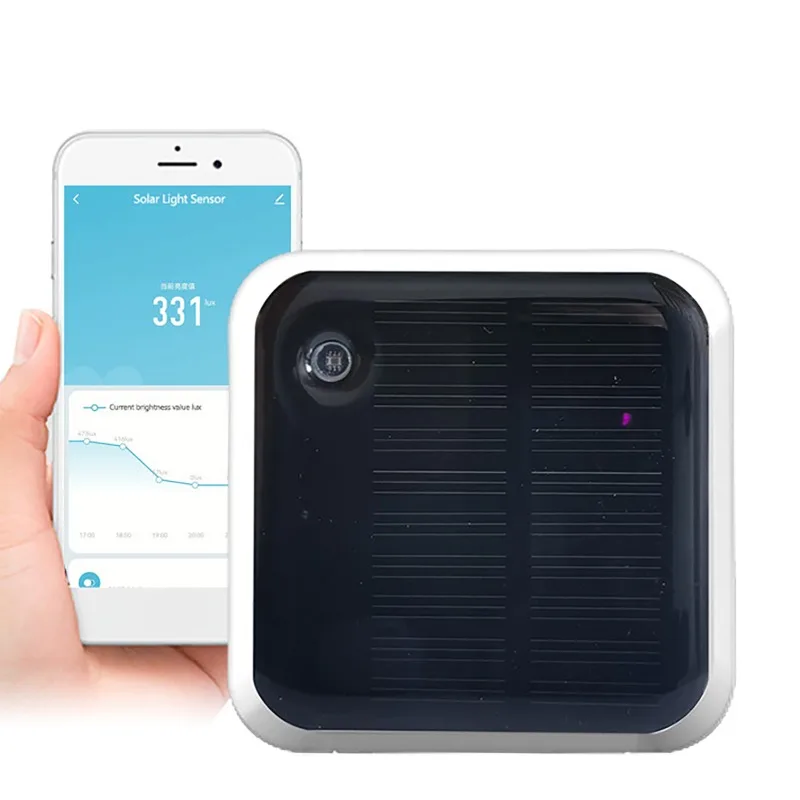 Smart Solar Light Sensor Tuya Zigbee Light Alarm Real Time Luminance Monitoring IP65 Waterproof Outdoor Brightness Detector