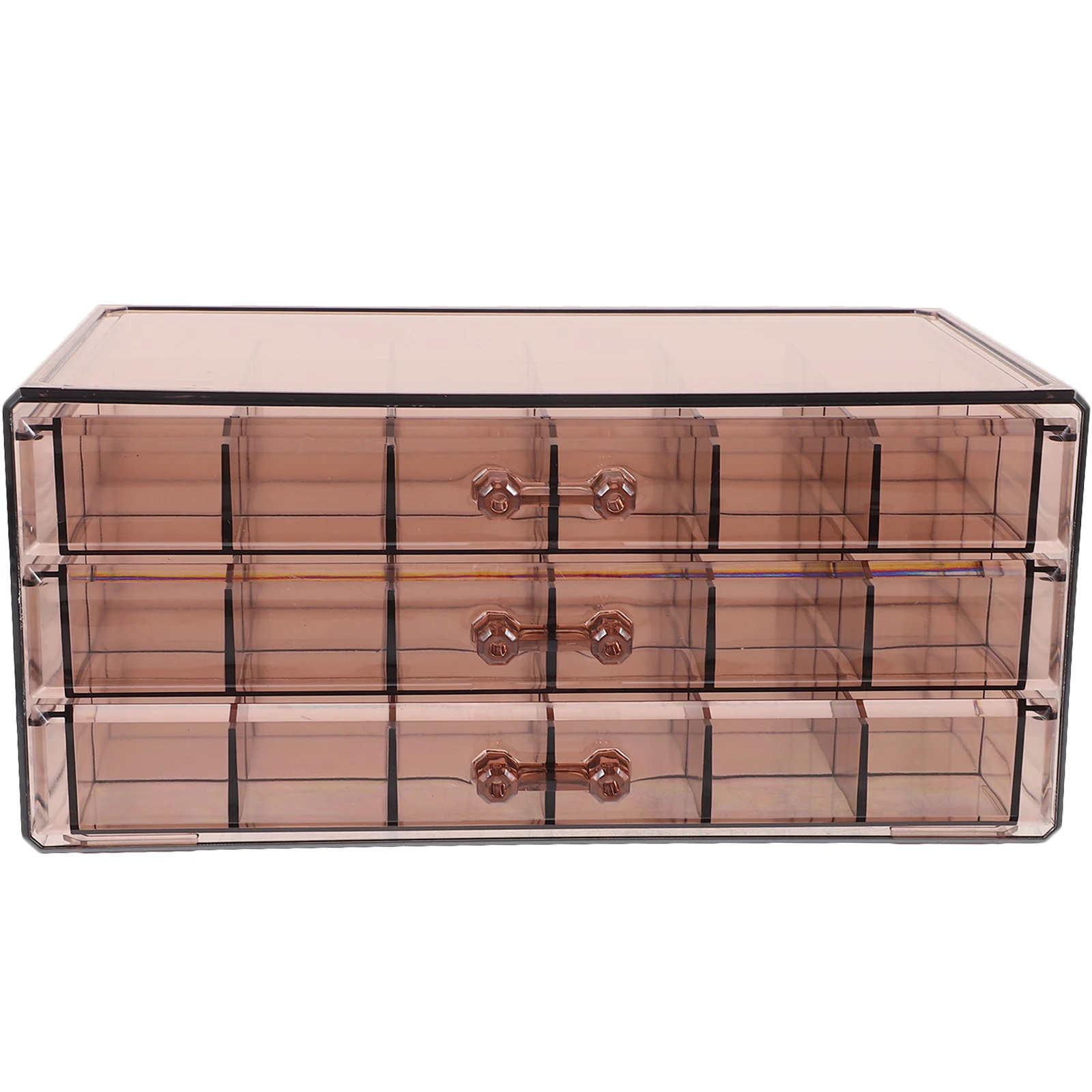 

Transparent Acrylic Jewelry Storage Box Organizer Display Case for Earrings Rings Necklaces Trinkets Desktop Decorative
