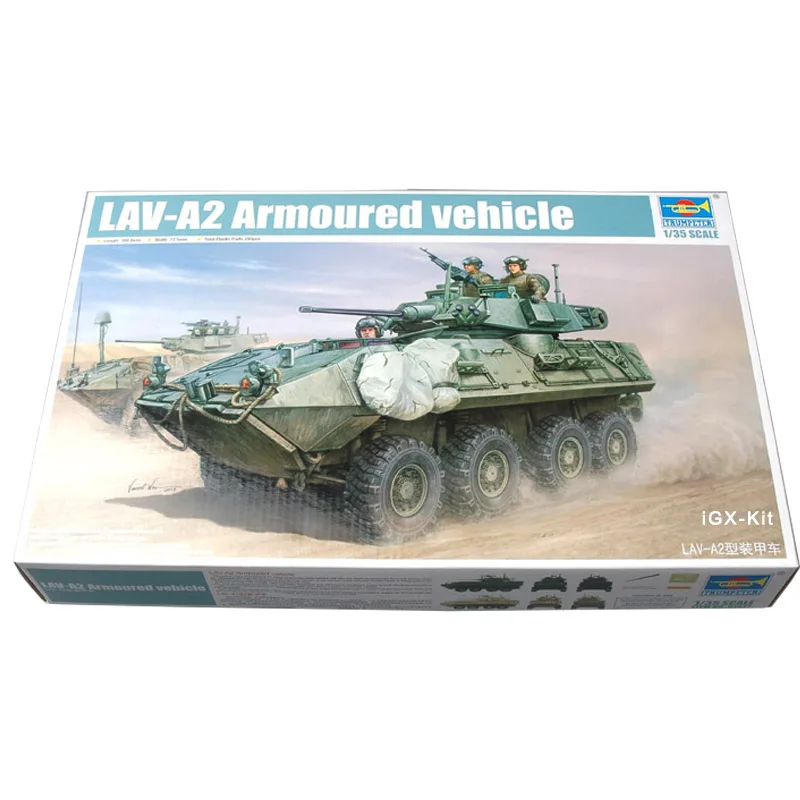 Trumpeter 01521 1/35 US LAV-A2 8x8 Light Armored Vehicle Car Military Toy Gift Plastic Assembly Building Model Kit