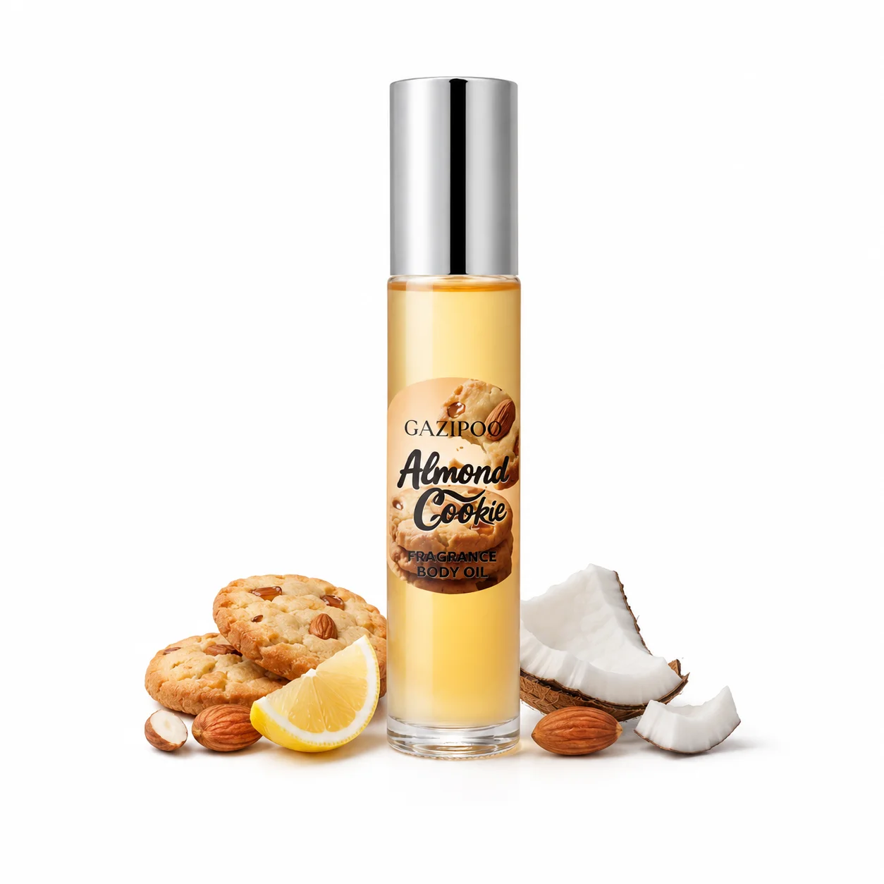 10ML Roll‑On Pheromone Oil - Portable Perfume Oil,Cookie Almond Caramel Vanilla Gourmand Scent Eau de Toilette for Traveling