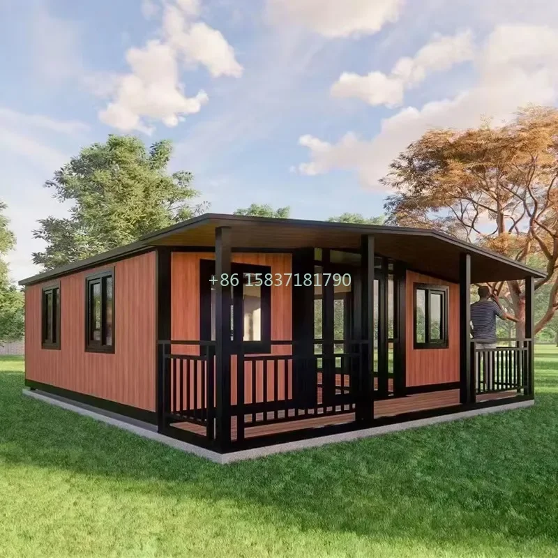 Prefabricated Container House Office Luxury Villa Hotel Mobile Home Tiny House Expandable Container House With Bathroom Kitchen