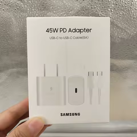 Samsung 45W Super Fast Charger For Samsung Galaxy S24 S20 S21 S22 S23 Ultra Plus A55 A54 5G USB Type C Charger Fast Charge Cable