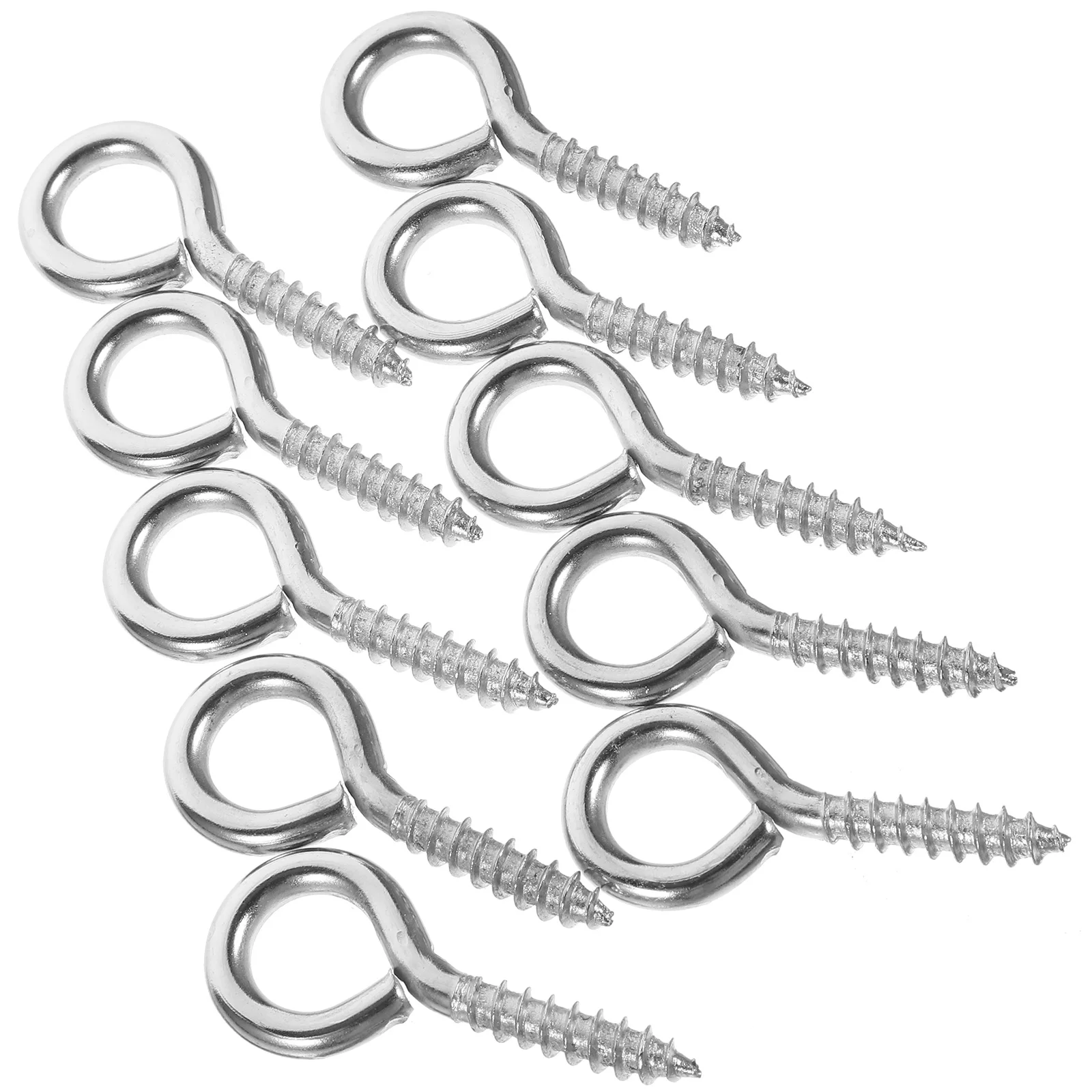 

10 Pcs Sheep Eye Nails 2 04x0 55 Wood Hooks Cable Wire Fixing Screw In Small Size Versatile Hardware