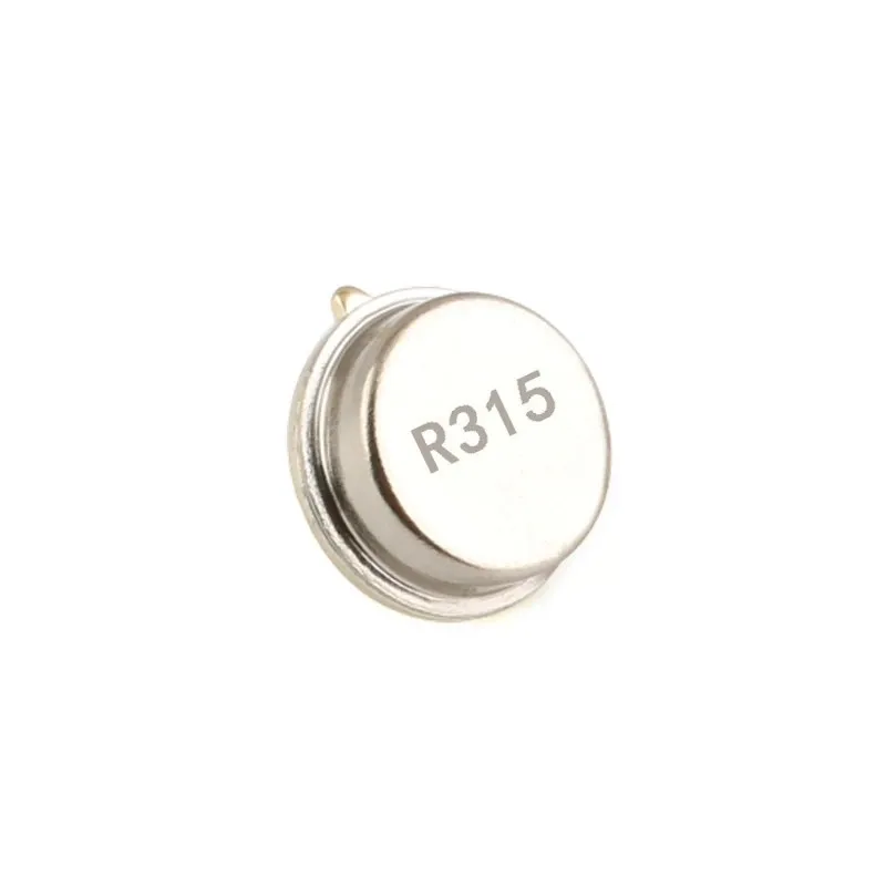 20PCS In-line crystal oscillator R433A 433Mhz R315A 315Mhz round tripod acoustic surface resonator